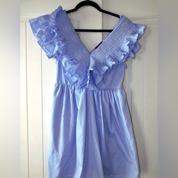 Blue ruffled dress - Picture 2 of 3